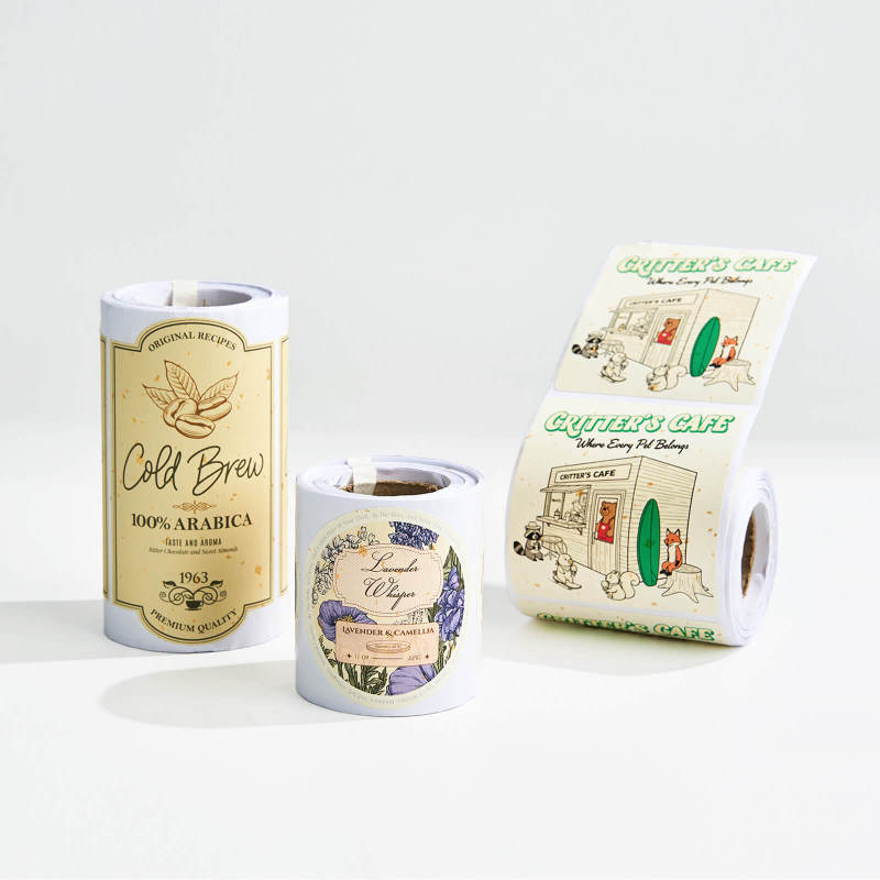 Gold Fleck Paper Label-SPU