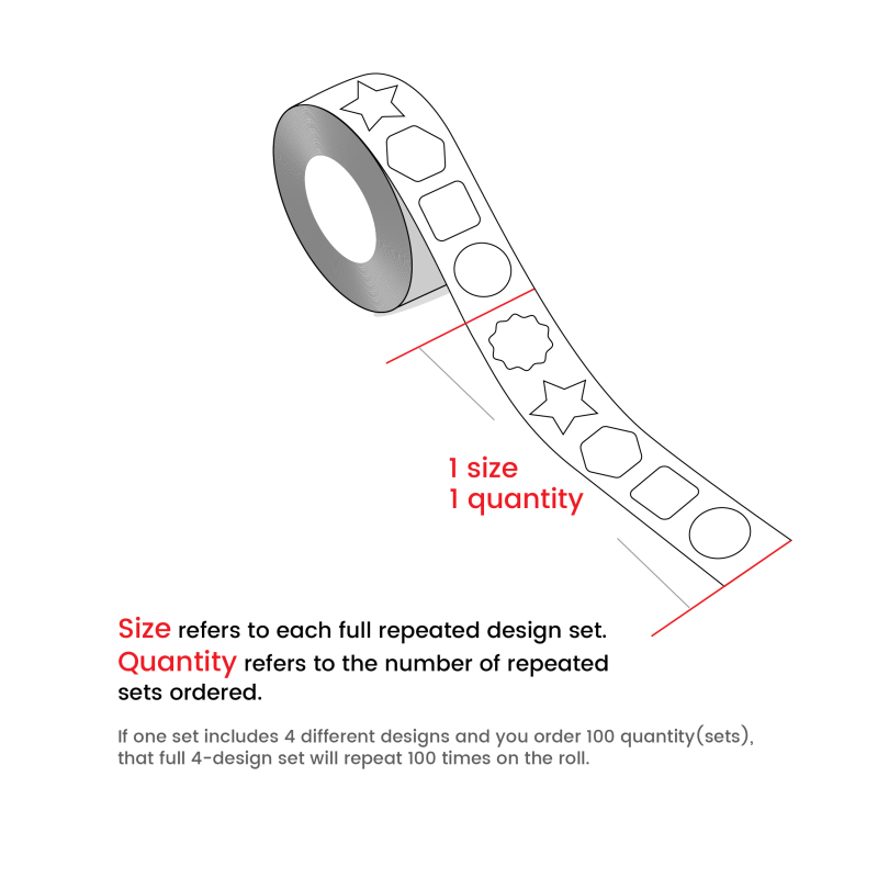 Multi Design Roll Labels