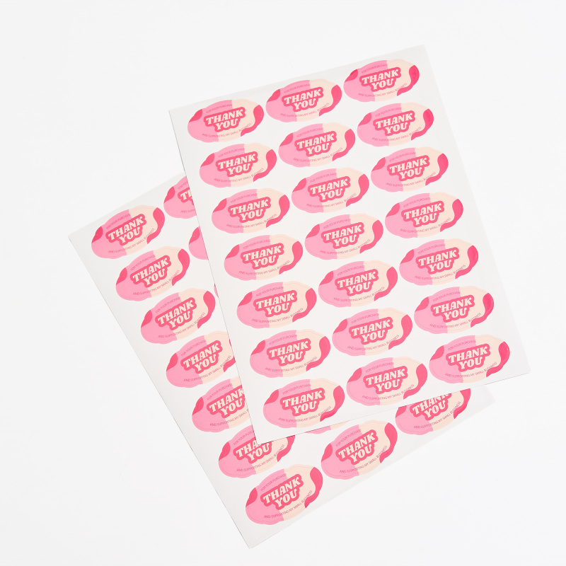 Oval Scalloped Labels-SPU