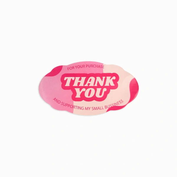 Oval Scalloped Labels