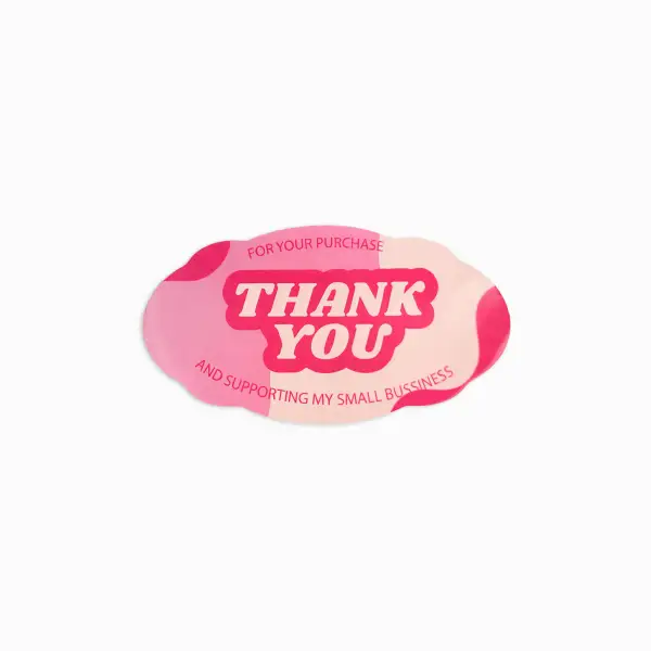 Oval Scalloped Labels