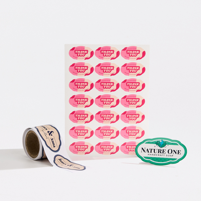Oval Scalloped Labels-SPU