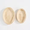 Oval sugarcane fiber tortilla bowl