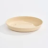 Oval sugarcane fiber tortilla bowl