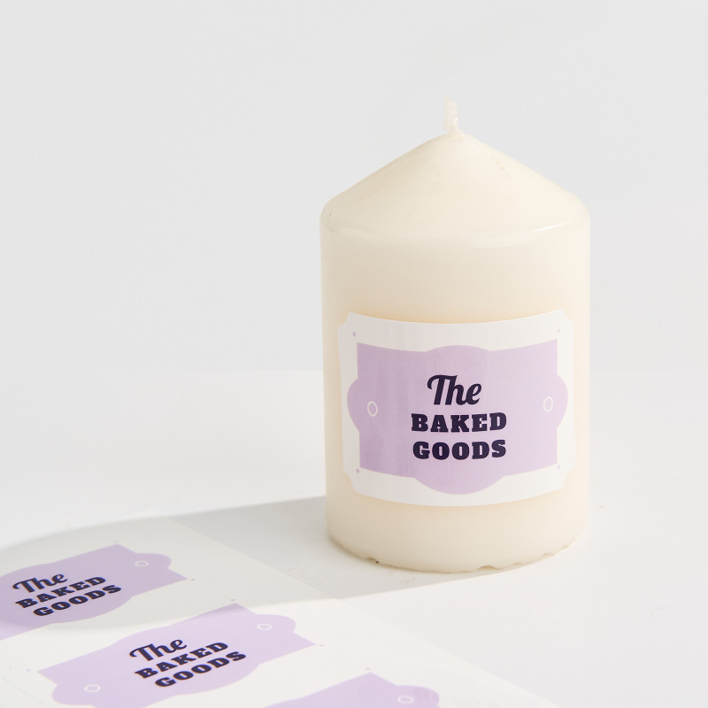 Rectangle Scalloped Labels-SPU