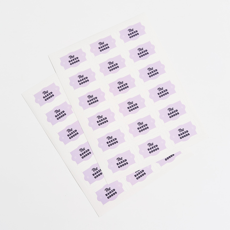 Rectangle Scalloped Labels-SPU