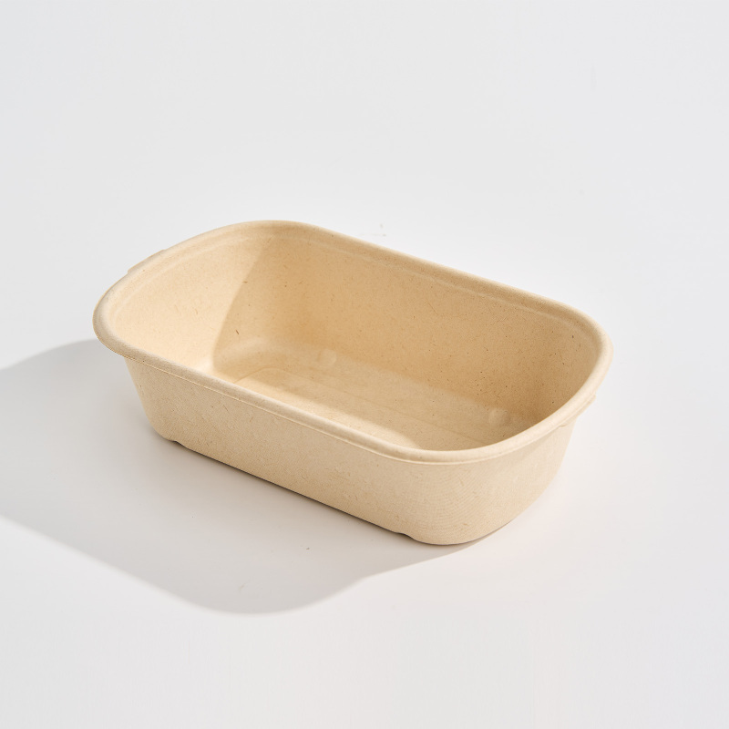 Rectangle sugarcane fiber tortilla bowl