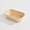 Rectangle sugarcane fiber tortilla bowl