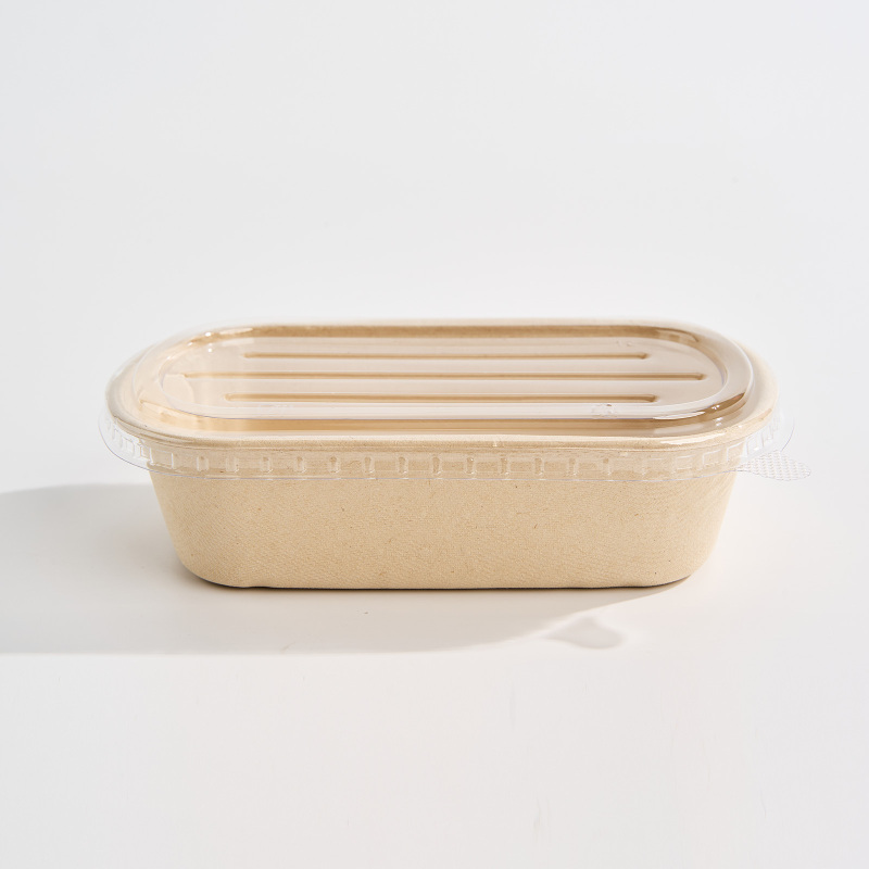 Rectangle sugarcane fiber tortilla bowl
