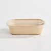 Rectangle sugarcane fiber tortilla bowl