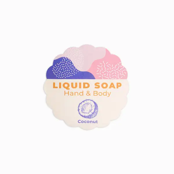 Round Scalloped Labels