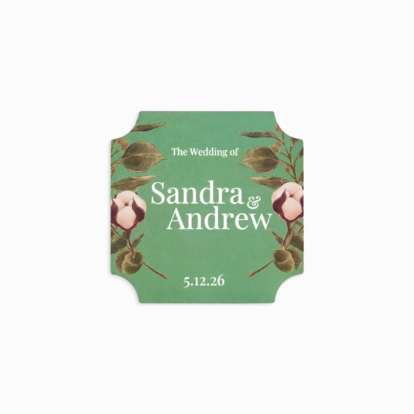 Square Scalloped Labels