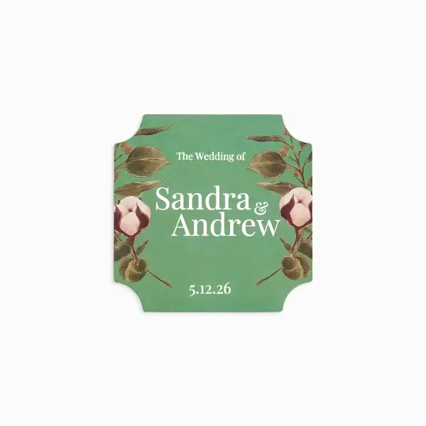 Square Scalloped Labels