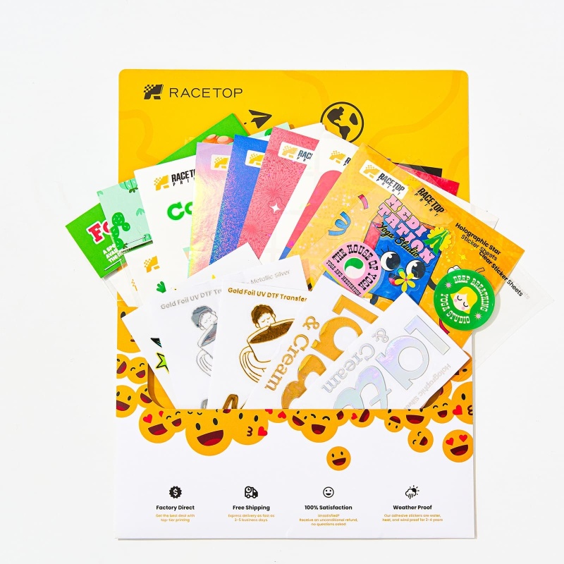 Transfer Stickers & Sticker Sheet Sample Kit