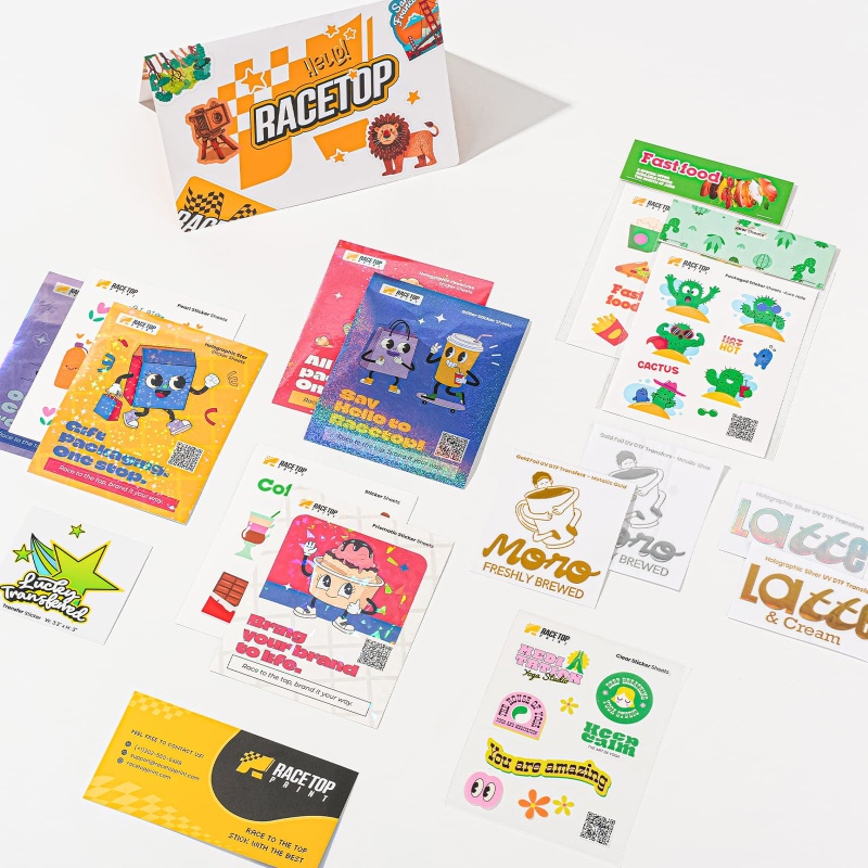 Transfer Stickers & Sticker Sheet Sample Kit