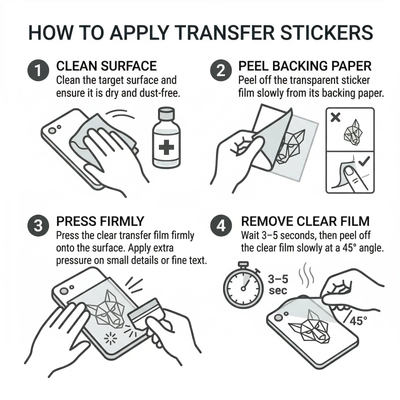 UV DTF Lettering Transfer Stickers