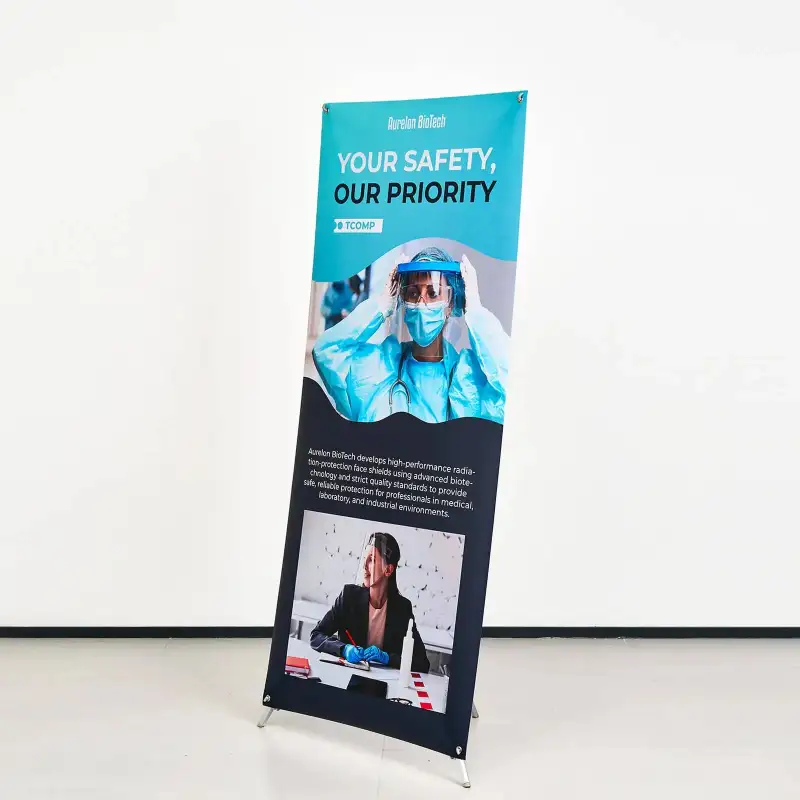 Adjustable X Banner Stands - Easy Setup|RacetopPrint