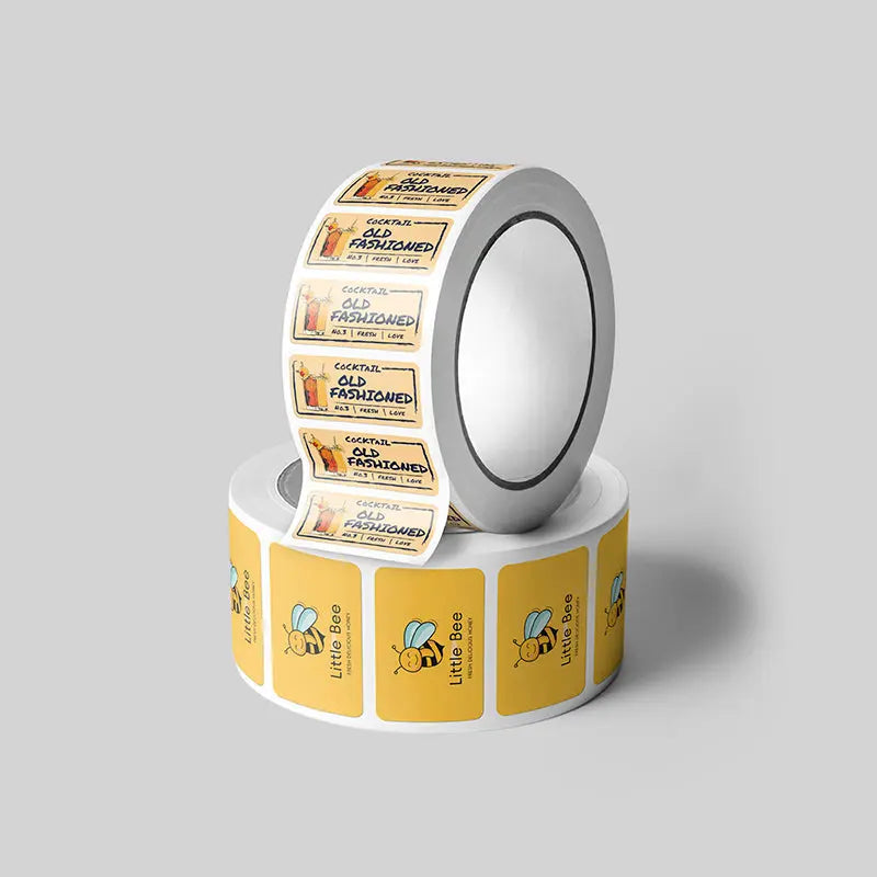 Label For Rounded Box Custom Coffee Packaging Labels - Rounded Rectangle Labels | RacetopPrint