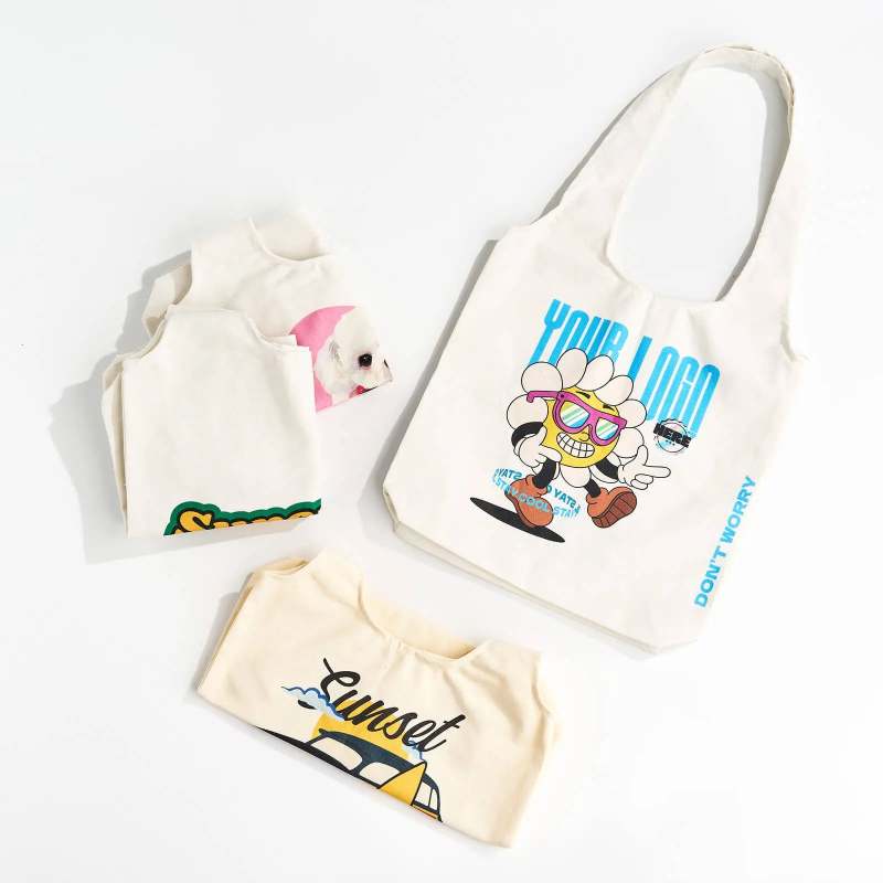 Custom Canvas Vest Shopping Bags-SPU RacetopPrint