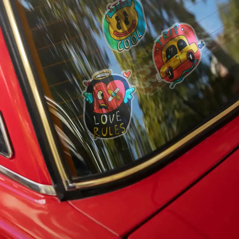 Custom Car Window Decals – Clear, Perforated & UV-Resistant | RacetopPrint