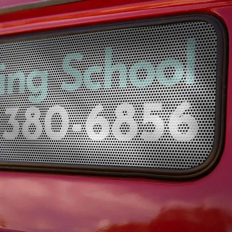Custom Car Window Decals – Clear, Perforated & UV-Resistant | RacetopPrint
