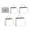 Custom Premium Cotton Canvas Flat Bottom Tote Bag with Padded Handles