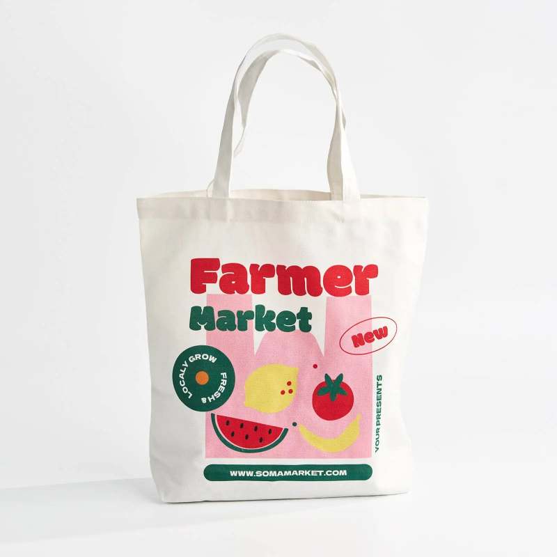 Custom Cotton Tote Bags-SPU RacetopPrint