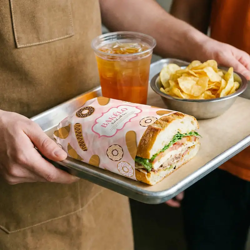 Custom Deli Paper for Restaurants - Printed & Branded Food Wrapping ...