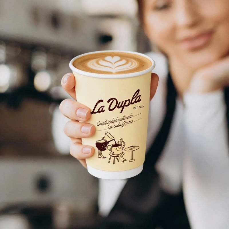 Custom Double Wall Paper Coffee Cups