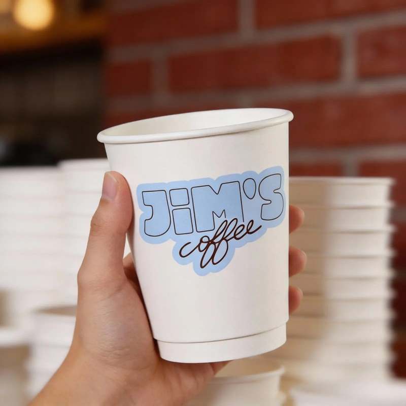 Custom Double Wall Paper Coffee Cups