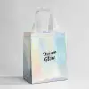 Custom Holographic Reusable Grocery Tote Bags-SPU RacetopPrint