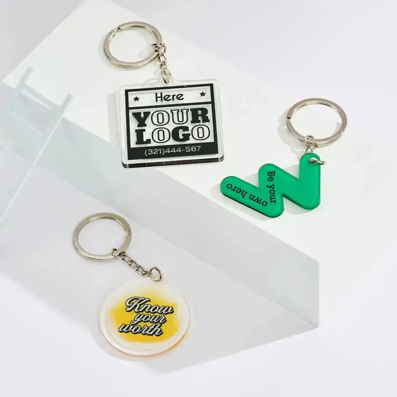 Customizable Retractable Keychains Custom Acrylic Keychains – Double-Sided Design | RacetopPrint