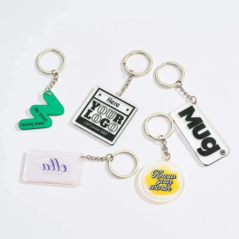 Custom Acrylic Keychains – Double-Sided Design | RacetopPrint