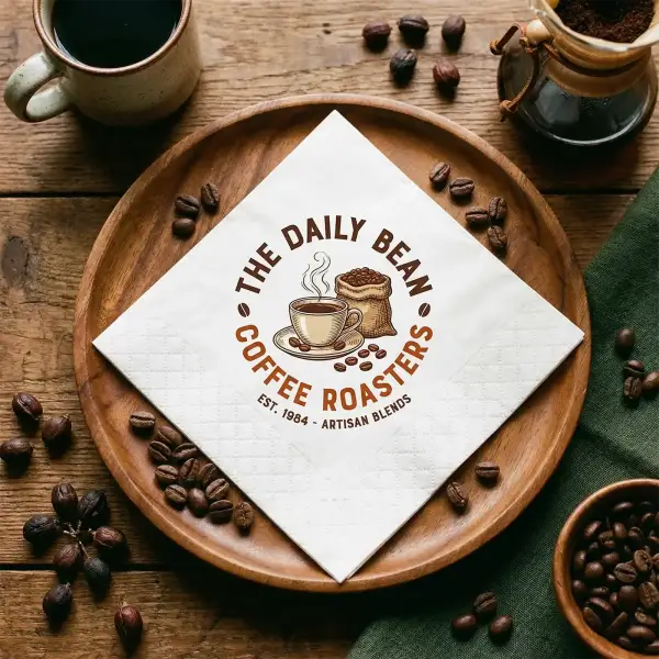 Custom Napkins for Coffee Shop