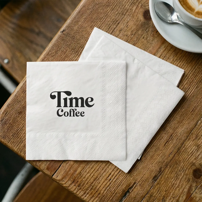 Custom Napkins for Coffee Shop