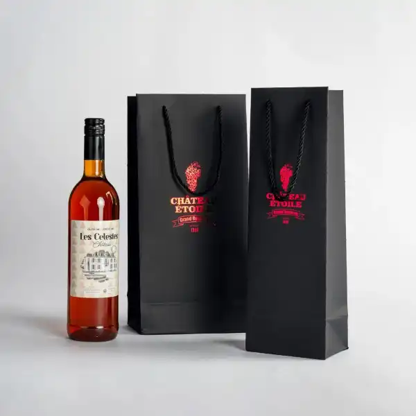 Custom Premium Wine Bottle Gift Bags