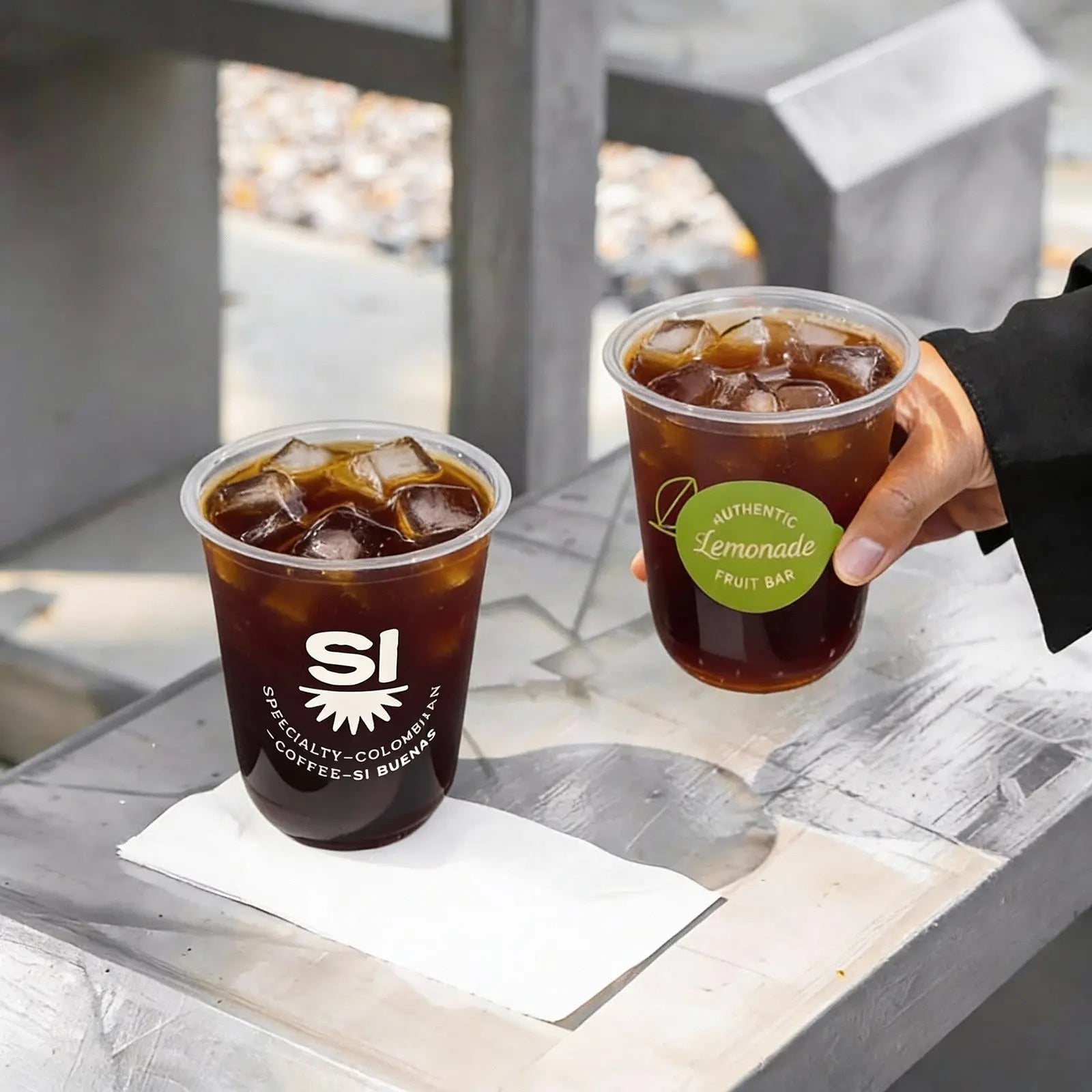 Cowea Raxe Cups Custom Plastic Coffee Cups - Recyclable & Round Bottom | RacetopPrint