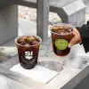 Custom Recyclable Round Bottom Plastic Coffee Cups