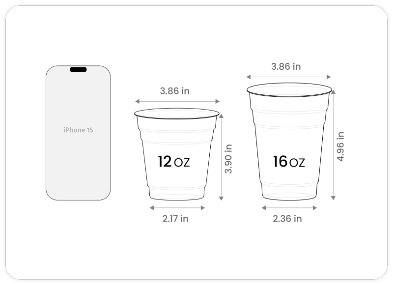 Custom Recyclable Round Bottom Plastic Coffee Cups