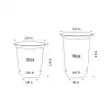12 oz Custom Recyclable Round Bottom Plastic Cups-SPU RacetopPrint
