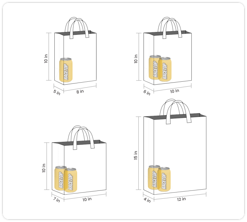 Custom Reusable Grocery Tote Bags For Restaurants