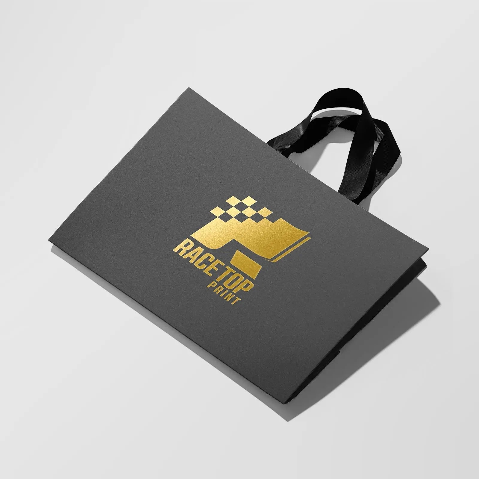 Custom Ribbon Handle Gift Bags – Elegant & Durable | RacetopPrint
