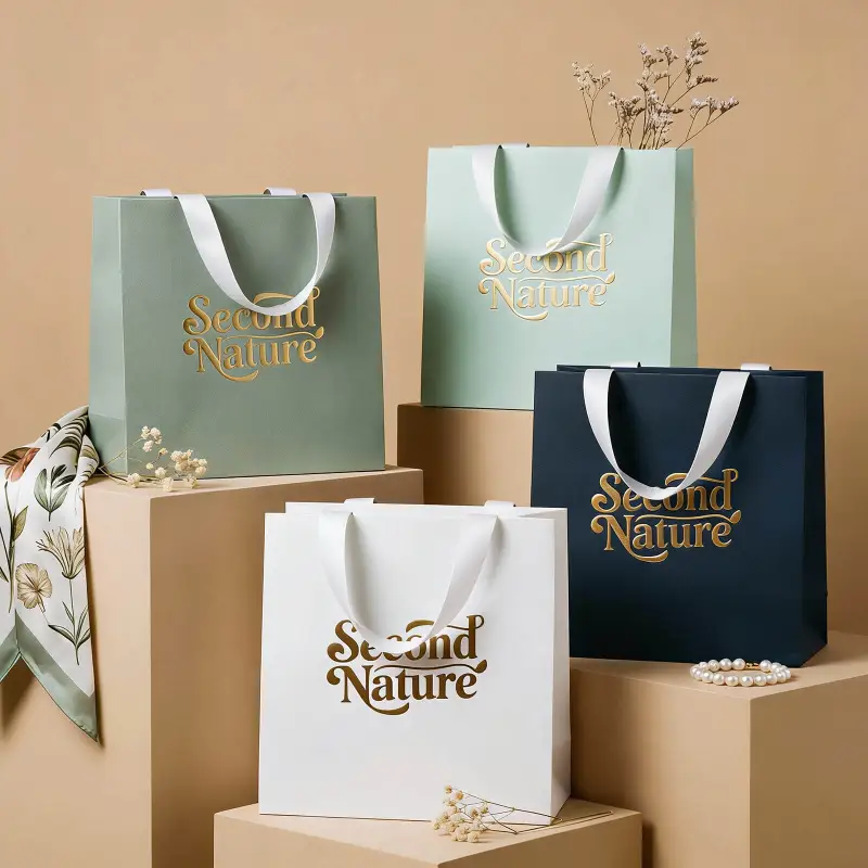 Durability Graphics Ribbon Custom Ribbon Handle Gift Bags – Elegant & Durable | RacetopPrint
