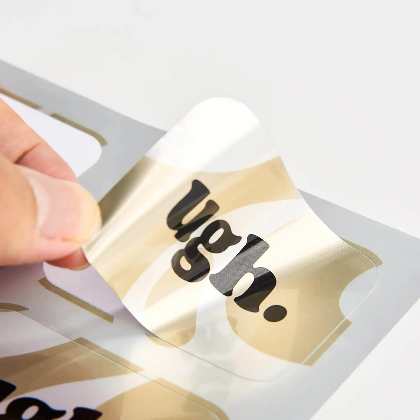 Silver Metallic Sheet Labels – Custom Foil Stickers | RacetopPrint