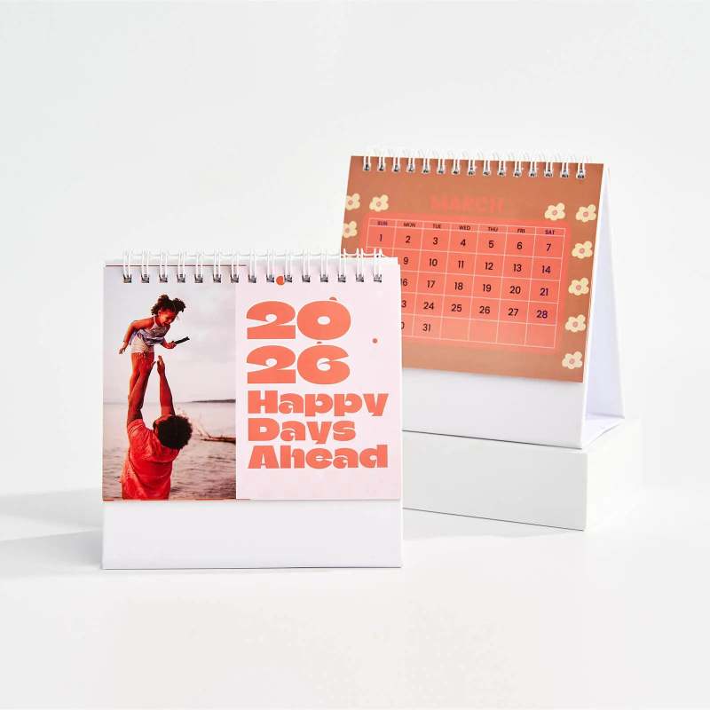Custom Small Desk Calendars RacetopPrint