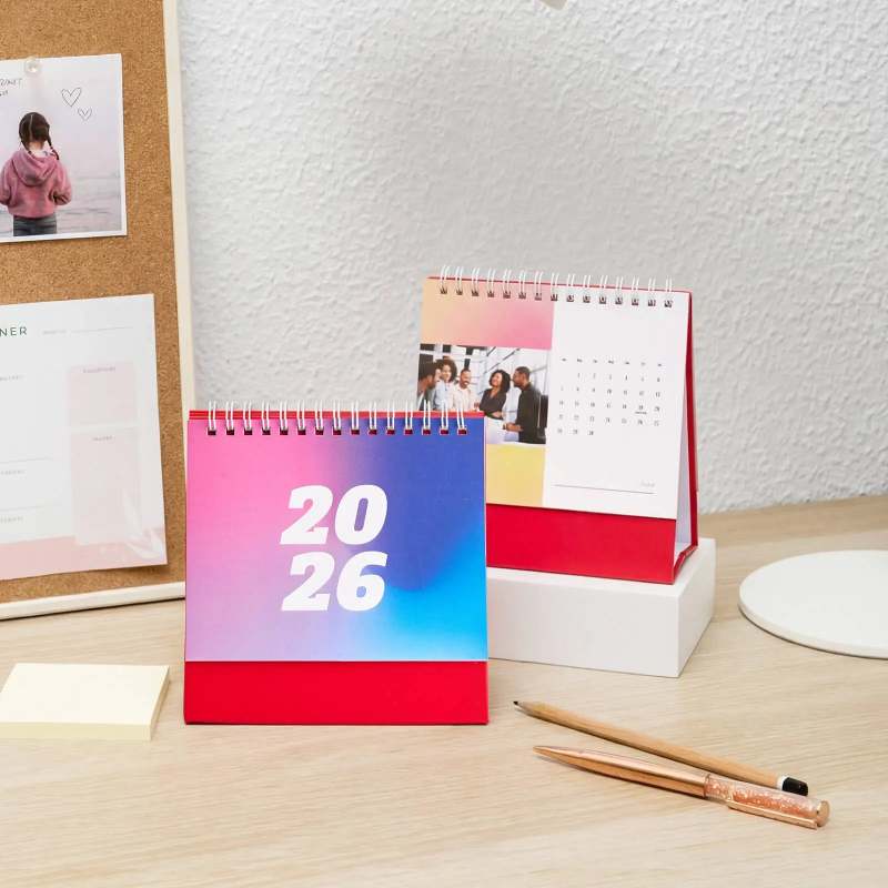 Custom Small Desk Calendars RacetopPrint