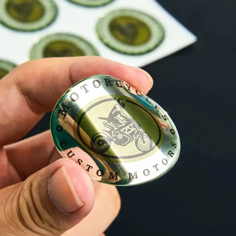 Custom Epoxy Domed 3D Stickers – Full Color & Waterproof | RacetopPrint