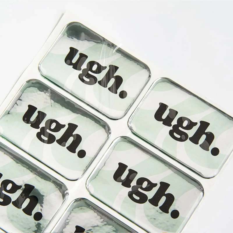 Epoxy Domed 3D Stickers-SPU RacetopPrint