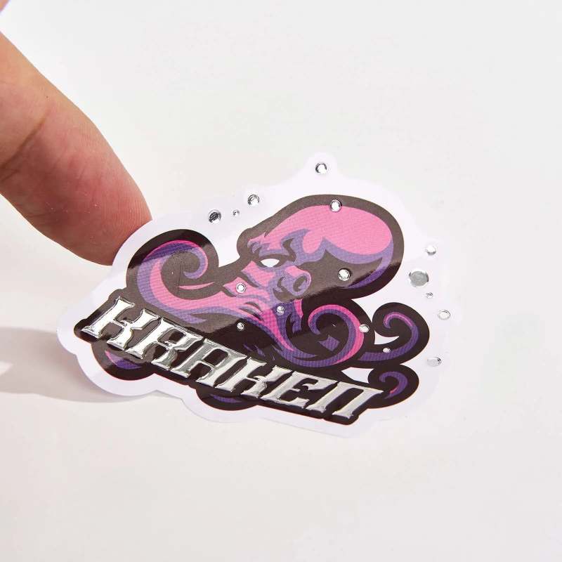 Full Color Foil Stamped Labels-spu RacetopPrint