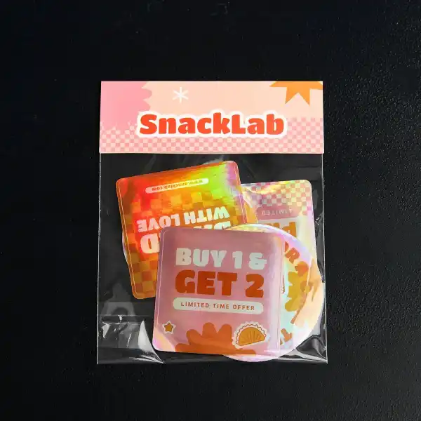 Holographic Header Sticker Packs